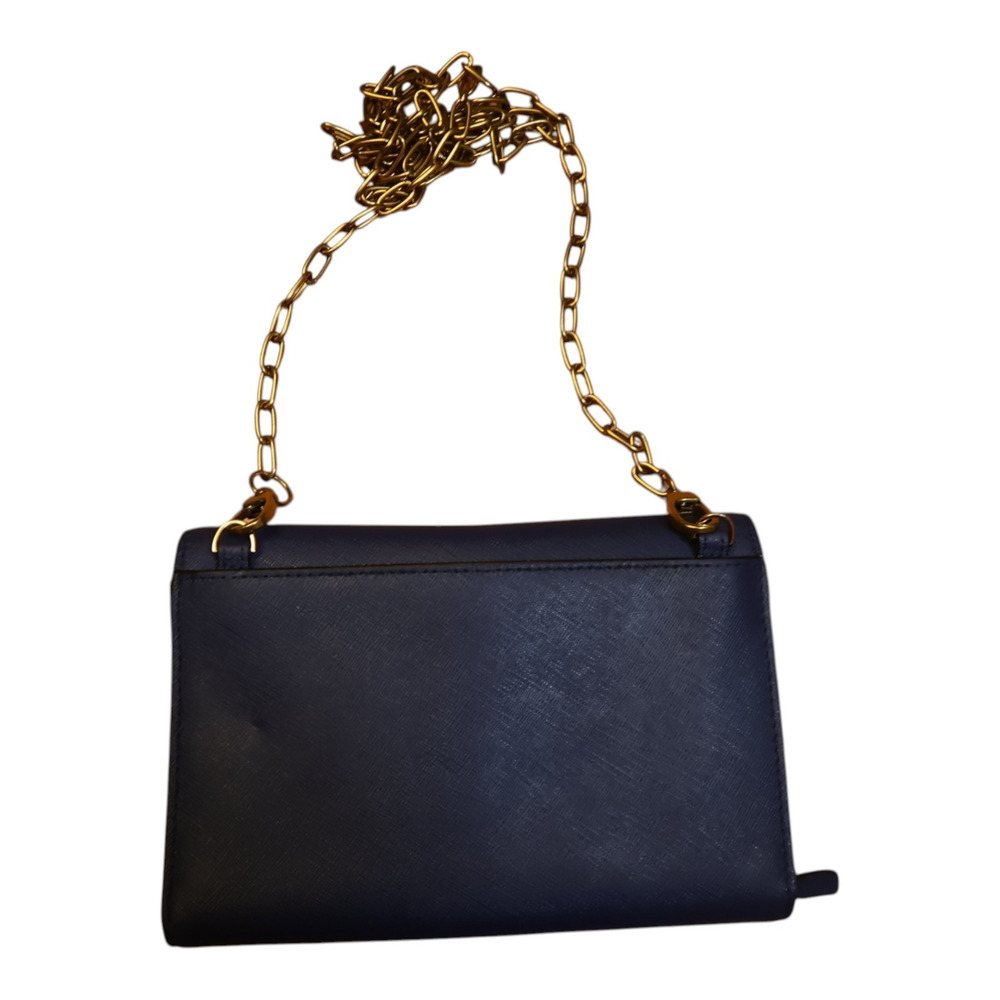 Kate Spade iPhone Case Wallet Laurel Navy w/ added Gold Chain GUC - Picture 4 of 12